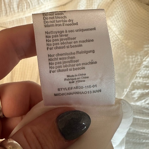 Anine Bing Tabitha seersucker mini dress size small style AB20-115-01 - Picture 6 of 7